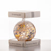 Pastel Gold Christening - 10cm Friendship Ball - Aspire Art Glass