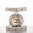 Pastel Silver Christening - 10cm Friendship Ball - Aspire Art Glass