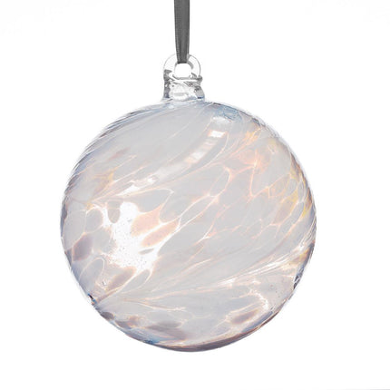 Anniversary Gift Friendship Ball - White - Aspire Art Glass