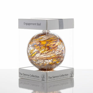 Engagement Gift Friendship Ball - Pastel Gold - Aspire Art Glass