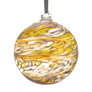 10cm Friendship Ball - Pastel Gold - Aspire Art Glass