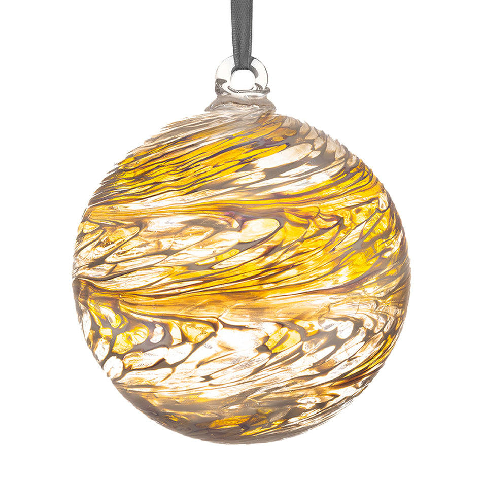 10cm Christmas Friendship Ball - Pastel Gold
