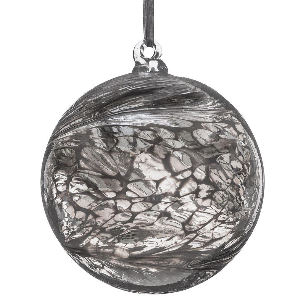 Silver Wedding Anniversary Gift Friendship Ball - Aspire Art Glass