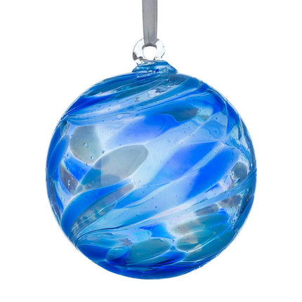 10cm Friendship Ball - Happy 60th Birthday - Aspire Art Glass