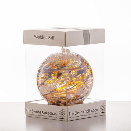 Wedding Gift Friendship Ball - Pastel Gold - Aspire Art Glass