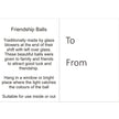 10cm Friendship Ball - White - Aspire Art Glass