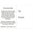 10cm Friendship Ball - Aquamarine - Aspire Art Glass