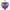12cm Friendship Heart - Blue & Pink - Aspire Art Glass