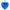 8cm Friendship Heart - Blue - Aspire Art Glass
