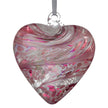 12cm Friendship Heart - Pastel Pink - Aspire Art Glass