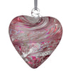 8cm Friendship Heart - Pastel Pink - Aspire Art Glass