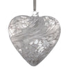 8cm Friendship Heart - White - Aspire Art Glass