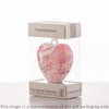 8cm Friendship Heart - White - Aspire Art Glass