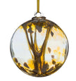 Pastel Gold Christening - 10cm Spirit Ball - Aspire Art Glass
