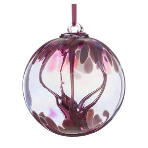 15cm Spirit Ball - Pastel Pink - Aspire Art Glass