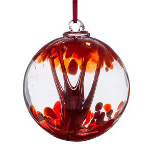 10cm Spirit Ball - Red - Aspire Art Glass