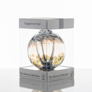 Engagement Gift Spirit Ball - White - Aspire Art Glass