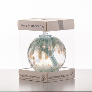 Mother's Day 10cm Spirit Ball - Pastel Blue - Aspire Art Glass