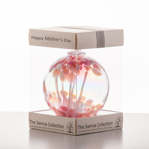 Mother's Day 10cm Spirit Ball - Pastel Pink - Aspire Art Glass
