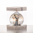 Mother's Day 10cm Spirit Ball - Pastel Silver - Aspire Art Glass