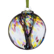 10cm Spirit Ball - Happy Retirement - Purple, Green & Blue - Aspire Art Glass