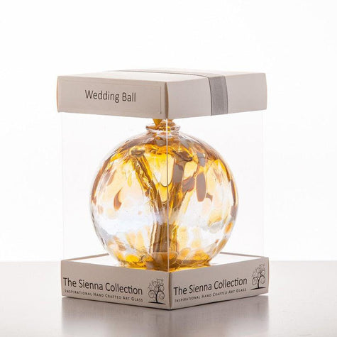 Wedding Gift Spirit Ball - Pastel Gold - Aspire Art Glass