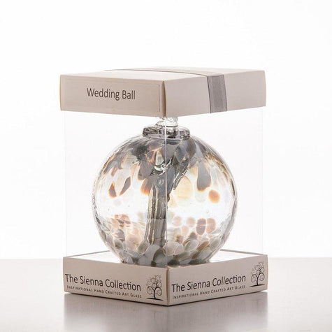 Wedding Gift Spirit Ball - Pastel Silver - Aspire Art Glass