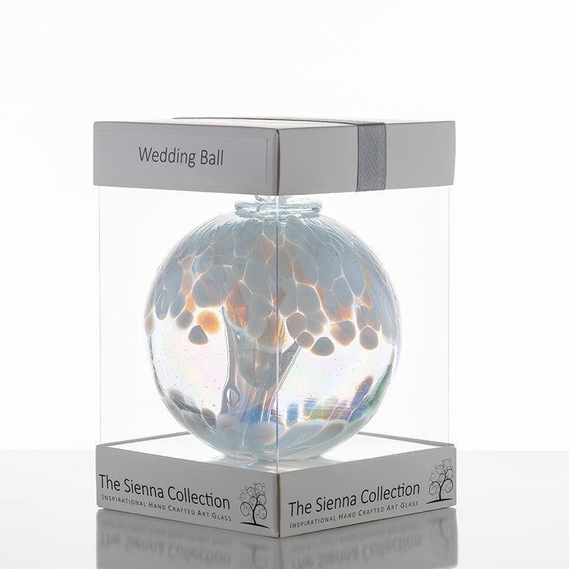 Wedding Gift Spirit Ball - White - Aspire Art Glass
