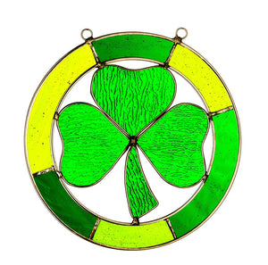 Stained Glass Shamrock - Aspire Art Glass