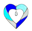 Stained Glass Heart - Blue - Aspire Art Glass