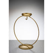 Circular Metal Ornament Stand with Tea Light Holder - Gold - Aspire Art Glass