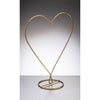 Heart Shaped Metal Ornament Stand - Gold - Aspire Art Glass