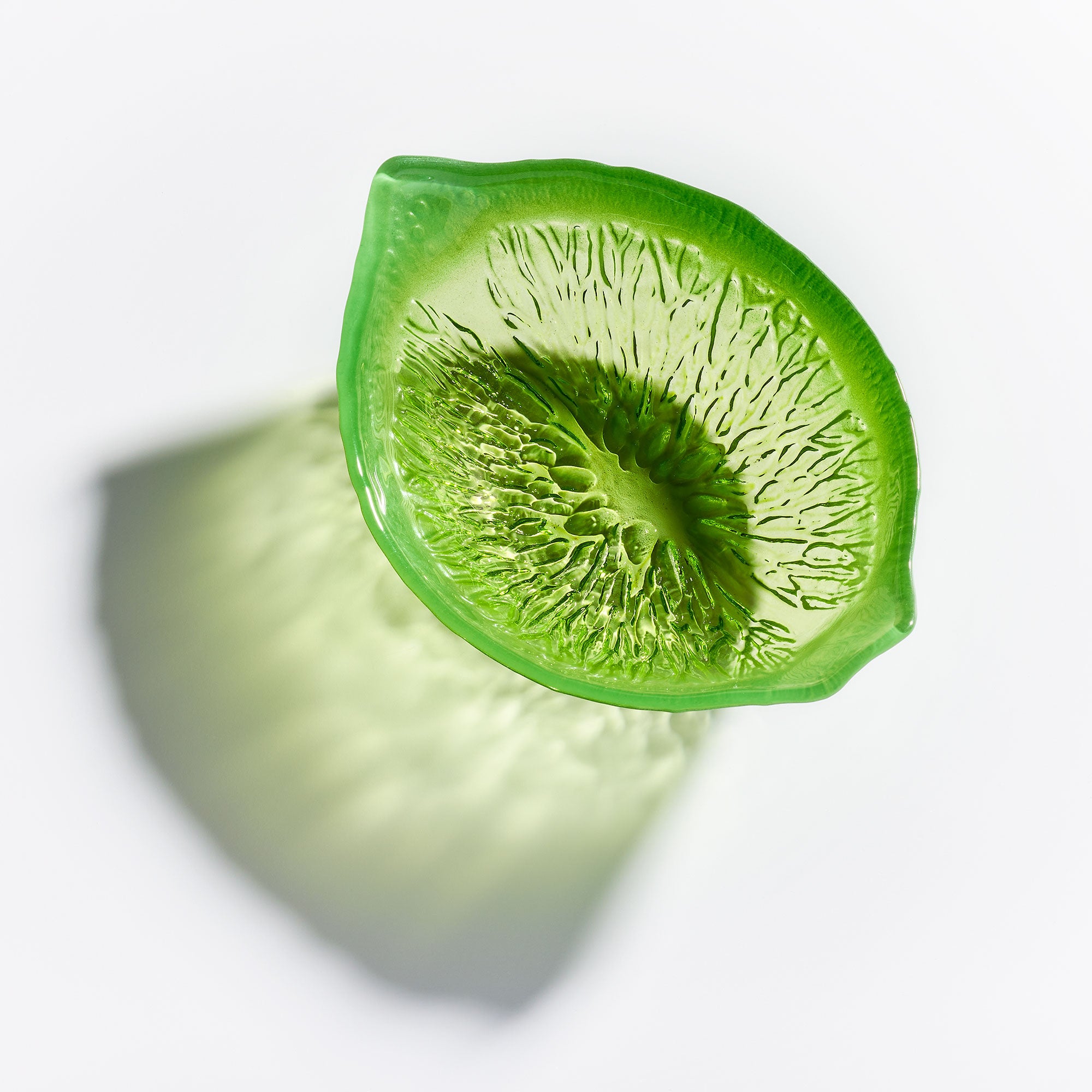 Glass Bowl - Lime Design