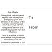 10cm Spirit Ball - White