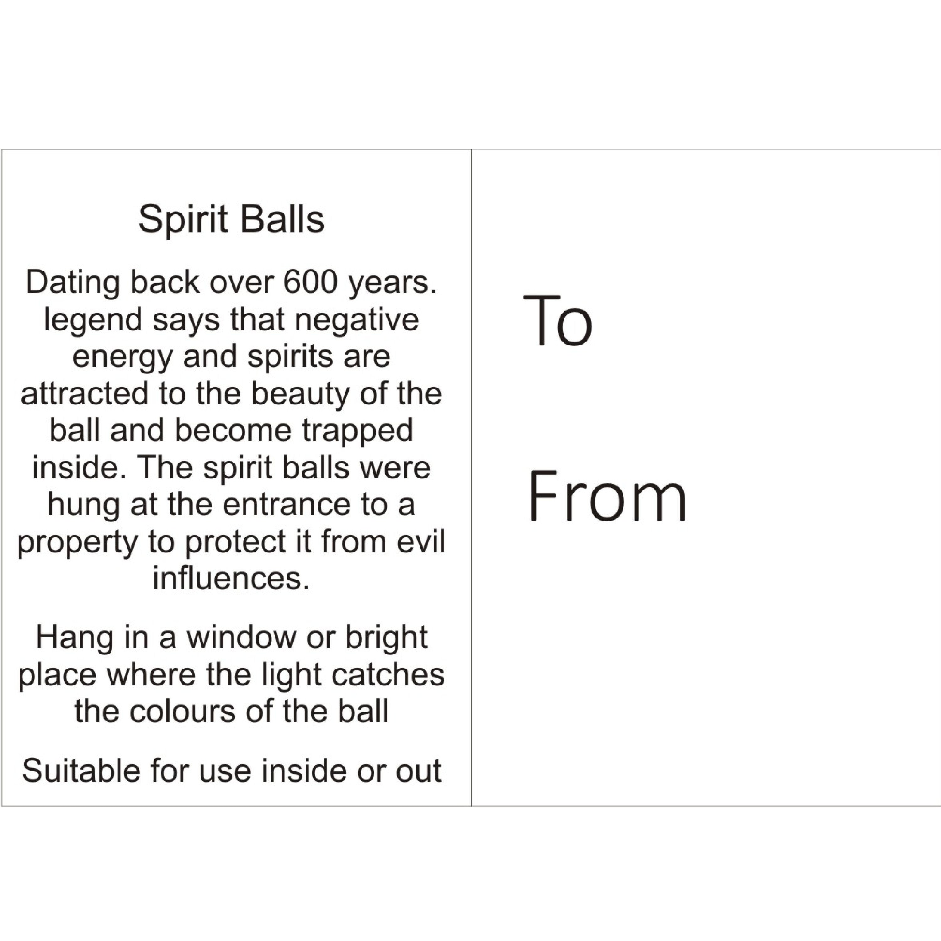 10cm Spirit Ball - White