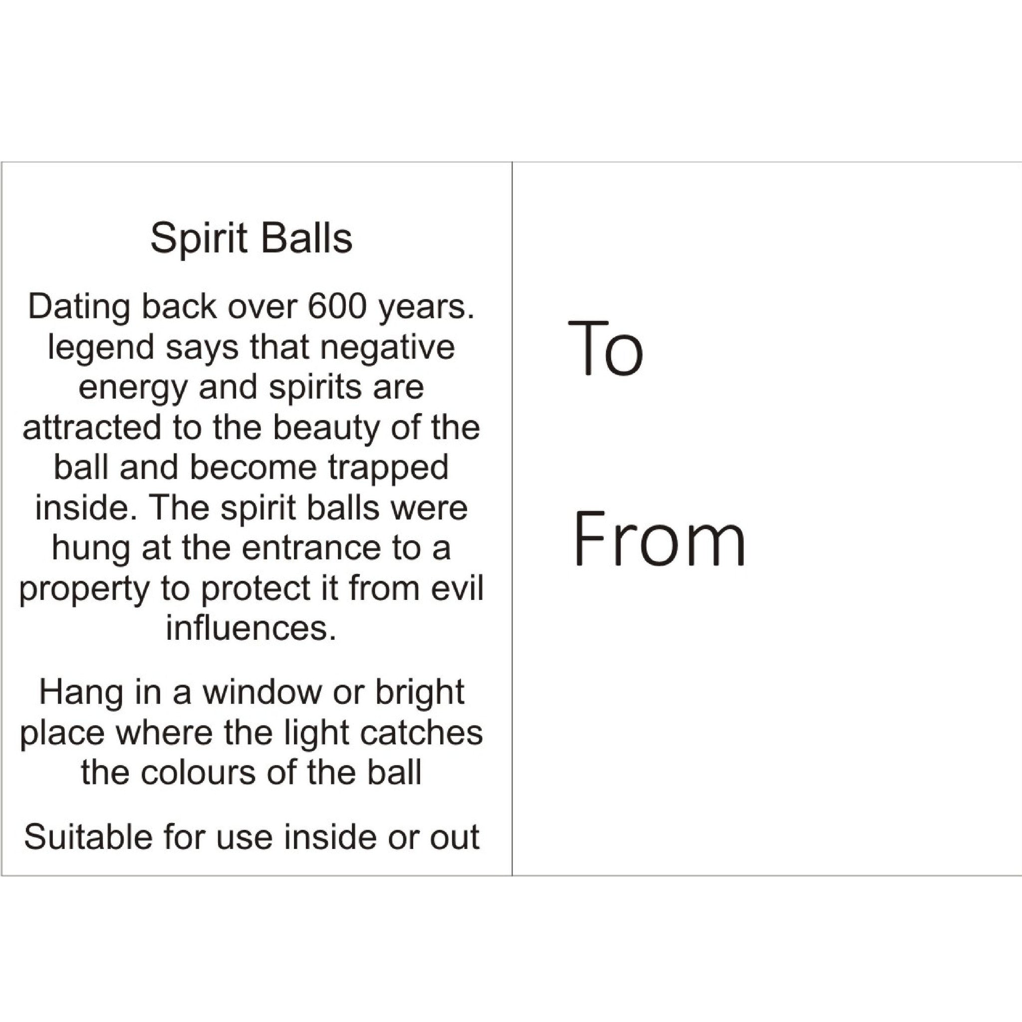 10cm Spirit Ball - Multicoloured - Aspire Art Glass