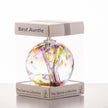 10cm Spirit Ball - Best Auntie - Multicoloured Pink - Aspire Art Glass