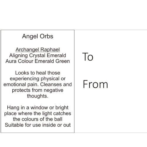 Angel Orb - Archangel Raphael - Emerald - Aspire Art Glass