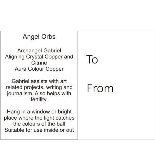 Angel Orb - Archangel Gabriel - Copper - Aspire Art Glass
