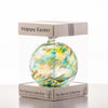 Happy Easter 10cm Friendship Ball - Peridot - Aspire Art Glass