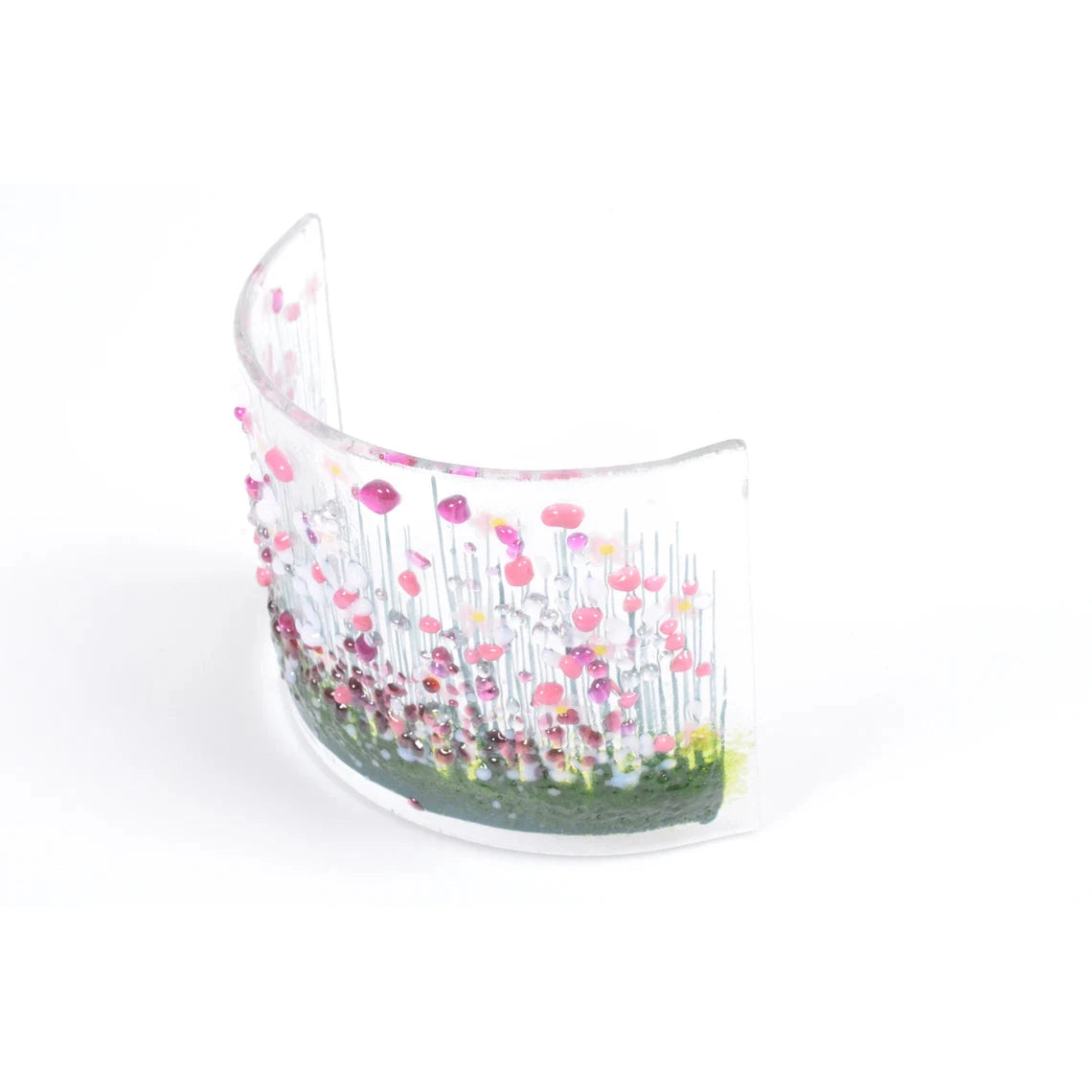 Handmade Fused Glass - Blooming Curve by Pam Peters Designs