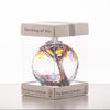 10cm Spirit Ball - Thinking of You - Multicoloured Turquoise - Aspire Art Glass