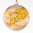 Pastel Gold Christening - 10cm Friendship Ball - Aspire Art Glass
