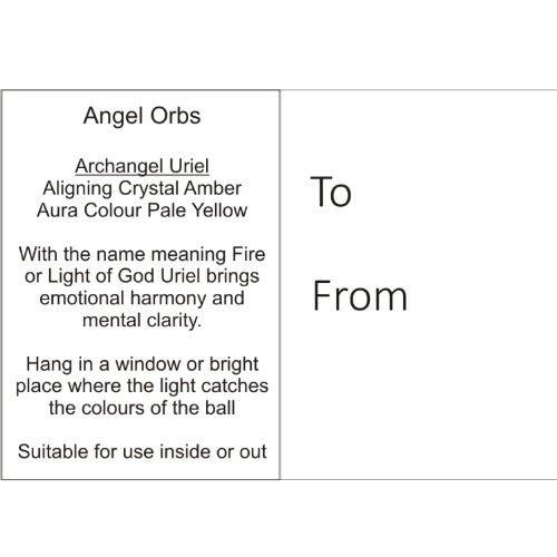 Angel Orb - Archangel Uriel - Amber - Aspire Art Glass