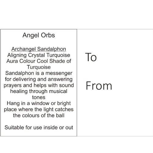 Angel Orb - Archangel Sandalphon - Turquoise