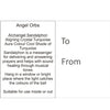 Angel Orb - Archangel Sandalphon - Turquoise - Aspire Art Glass