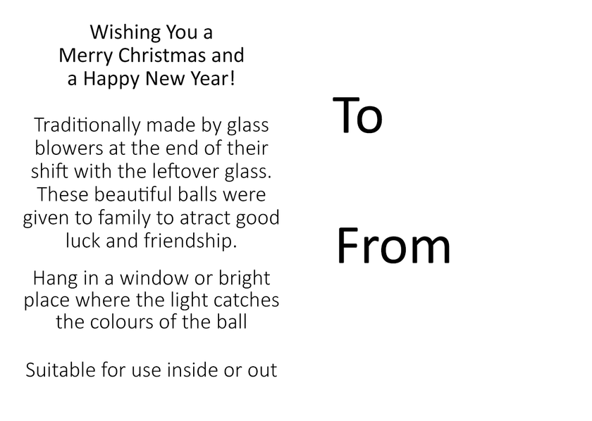 10cm Christmas Friendship Ball - Pastel Silver